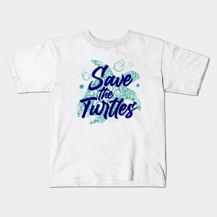 Save the turtles Kids T-Shirt